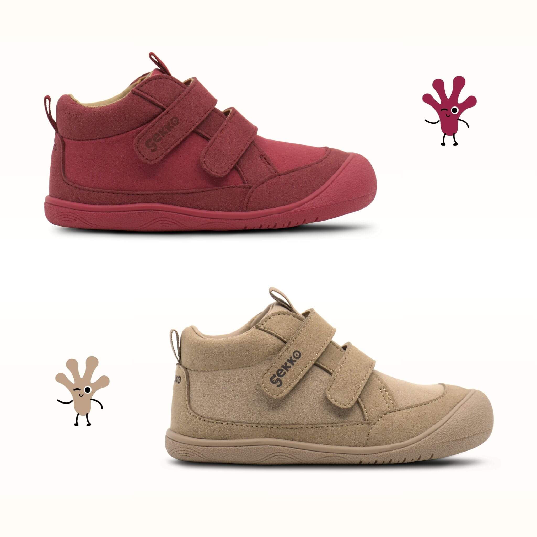 Gekko Cosy -  Jesensko zimski bosonogi čevlji za otroke