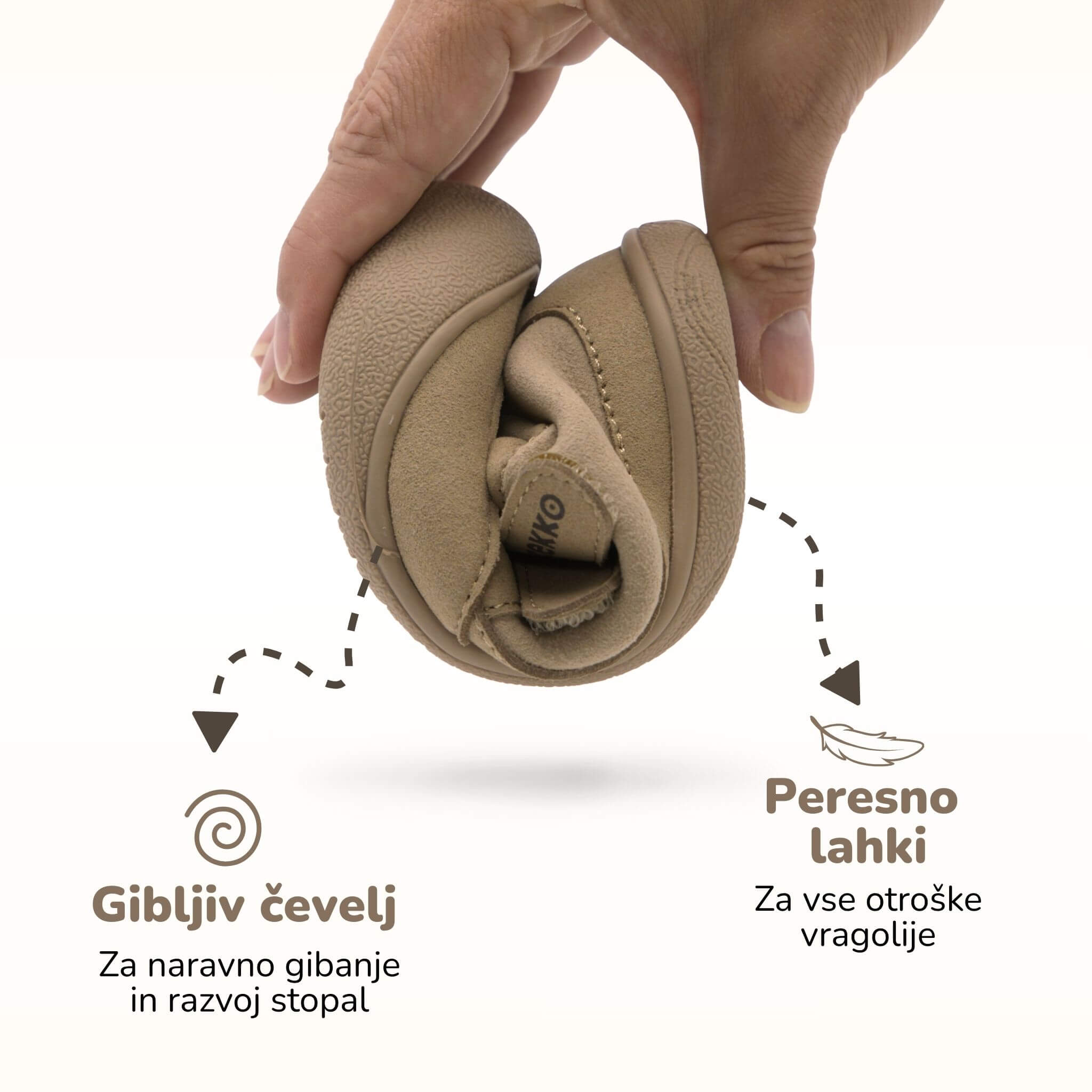 Gekko Cosy -  Jesensko zimski bosonogi čevlji za otroke