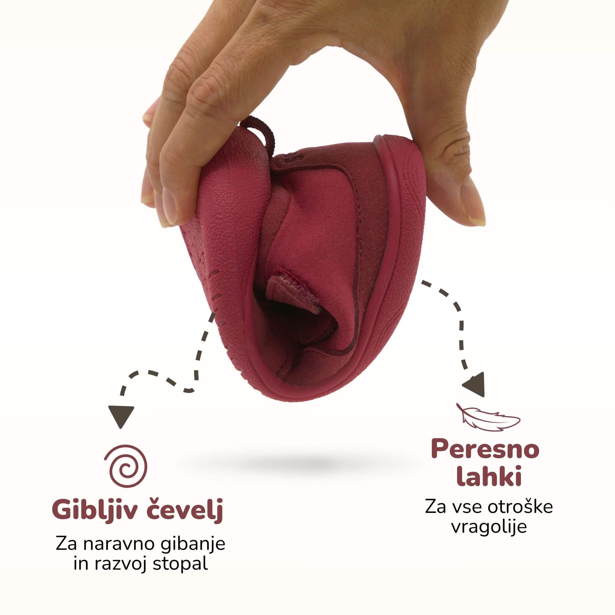 Gekko Cosy -  Jesensko zimski bosonogi čevlji za otroke